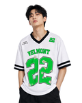 Velmont 22 Daisy Mesh Jersey – Unisex Oversized Sports T-Shirt