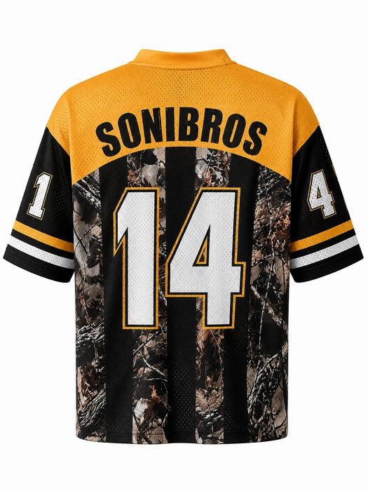Worldwide Champions Mesh Sports Jersey – Black & Gold Camo Edition