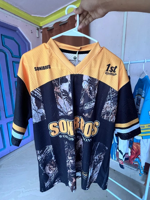 Worldwide Champions Mesh Sports Jersey – Black & Gold Camo Edition
