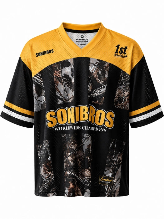Jersey – Black & Gold Camo Edition